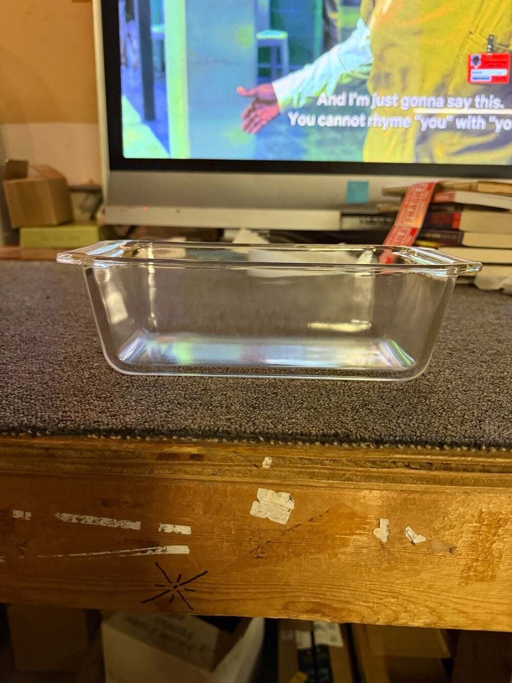 Pyrex Loaf Pan 213 1.5 Qt Clear Glass Baking Dish